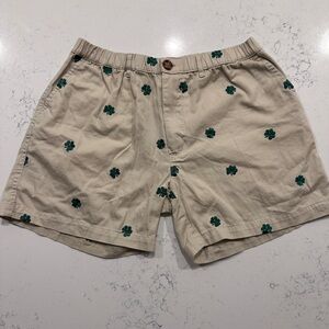 Chubbies St Patty’s Day Shorts with Shamrocks Design
